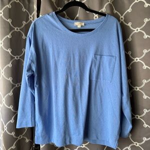 LOFT Soft Blue Knit Top